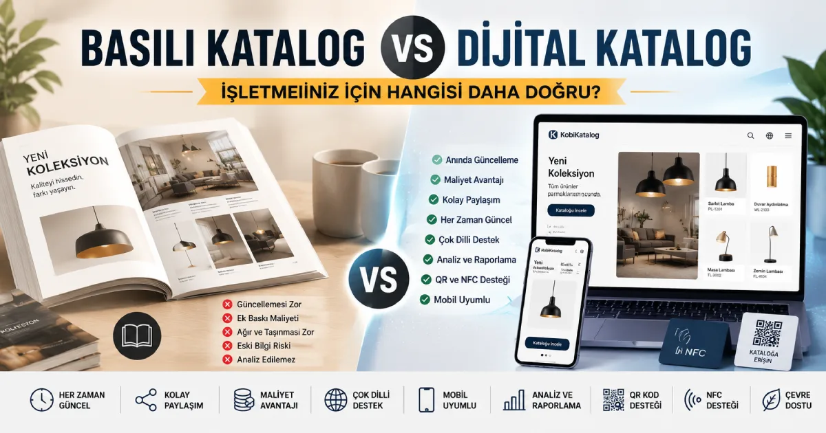 Basılı Katalog mu Dijital Katalog mu? İşletmeniz İçin Hangisi Daha Doğru?